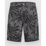 Essentials Cargo Kratke hlace black dipped leaves