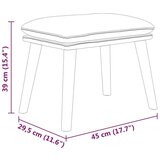  Stolica za opuštanje s tabureom od tkanine svjetlosiva | shoptok.hr