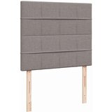 vidaXL Otomanski posteljni okvir z vzmetnico taupe 120x190 cm blago, (21608178) | Shoptok.si