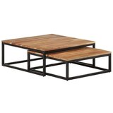  Komplet klubskih mizic 2 kosa trden akacijev les, (20712807) | Shoptok.si