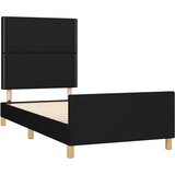  Okvir za krevet s uzglavljem crni 80x200 cm od tkanine | shoptok.hr