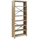  Polica za knjige sa 7 razina 80x30x200 cm masivno drvo bagrema | shoptok.hr