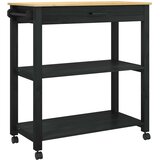  Kuhinjski kolica MONZA Crna 84 x 40 x 88,5 cm | Eponuda.ba