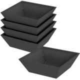  Vrtna saksija 5 pcs Crna 50 x 50 x 15 cm Čelična vrata | Eponuda.com