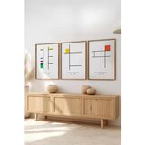 WALLXPERT Huhu509 - Višenamenska dekorativna slika u okviru (3 dela) - 50 x 70 cm | Eponuda.com