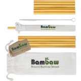 Bambaw Bambusove slamice v bombažni vrečki - 12x 14 cm & 22 cm | Shoptok.si
