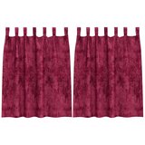  Baršunaste zavjese 2 pcs Vinska crvena 140 x 140 cm Baršun | shoptok.hr
