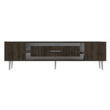 Hanah home tv polica Dekolp3 walnut silver