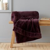 Catherine Lansfield Tamno ljubičasta deka od mikropliša 150x200 cm Velvet and Faux Fur – | shoptok.hr