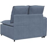  Modularni kauč s naslonom za ruke i jastucima plavi 100 cm | Shoptok.si