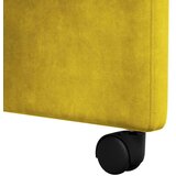  Blagovačke stolice s kotačima 2 pcs Žuta 58 x 67 x 97 cm Baršun | shoptok.hr