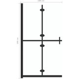  Sklopiva pregrada za tuširanje prozirna ESG staklo 100 x 190 cm | shoptok.hr