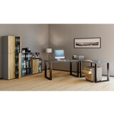 MID.YOU Kotna Pisalna Miza Lona, Antracit, Črna, 190x190cm | Shoptok.si