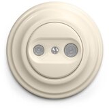  Reblig - Retro krajnja zidna TV+R utičnica sa ramom, bež | Eponuda.com