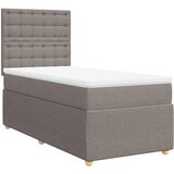  Krevet s oprugama i madracem smeđesivi 80x200 cm od tkanine | shoptok.hr