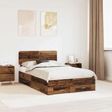  Okvir za krevet Staro drvo 120 x 190 cm Konstruirano drvo | shoptok.hr