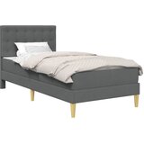  Okvir kreveta s madracem Tamno siva 90 x 190 cm tkanina | shoptok.hr