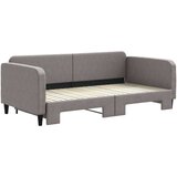  Dnevni krevet na razvlačenje smeđesivi 100 x 200 cm od tkanine | shoptok.hr