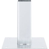  Postolja za stupove kvadratna 12 kom 51x51 mm pocinčani čelik | shoptok.hr