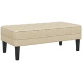 vidaXL Klupa Krem 113x57x39 cm Tkanina | shoptok.hr