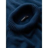 Ombre Men's sweater with a "v-neck" neckline with a shirt collar - black | Shoptok.si