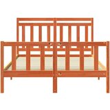  Konstrukcija postelje 2 pcs Voskast rjav 150 x 200 cm, (5000102347) | Shoptok.si