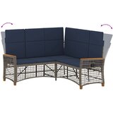  Vrtni set sofe za opuštanje Podesiva Siva i tamnoplava | shoptok.hr