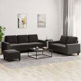 vidaXL 3-dijelni set sofa crni od tkanine | shoptok.hr
