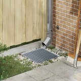 vidaXL Rešetka Srebrno 40 x 40 x 2 cm Vruće pocinčani čelik | shoptok.hr