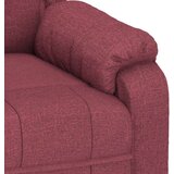  Električni Masažni naslonjač - Masažna fotelja od tkanine crvena boja vina - boja crnog vina 1 | shoptok.hr