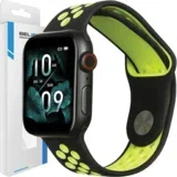 pašček apple watch sport silicone 38/40/41MM czarno-limonkowy black/lime, (21969431)