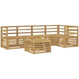  Set vanjskih sofa 6 kom. Bijela Čvrsto drvo akacije | shoptok.hr