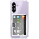 AVIZAR Etui za Galaxy A57 z vgrajenim držalom za kartice in okrepljeni kotički, Prozorna, (5000274884) | Shoptok.si