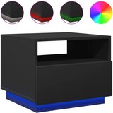 The Living Store Klubska mizica z LED lučkami črna 50x49x40 cm - Klubska Mizica, (21500242) | Shoptok.si