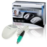 KONIG Optički miš CMP-MOUSE 60WHI, 1000dpi, USB i PS/2, Bijeli