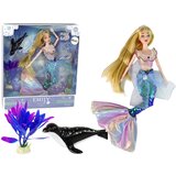  Lutka za igru Emily u obliku sirene sa crnim tuljanom | shoptok.hr