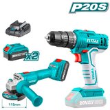 Total Akumulatorska kutna brusilica 20V/9000rpm/P20S (Bez baterije) (TAGLI20157) | shoptok.hr