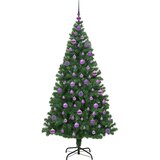 vidaXL Umestno božično drevo Zelena 180 cm PVC, jeklo in plastika | Shoptok.si