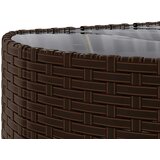  4-dijelni set vrtnih sofa od poliratana s jastucima smeđi | shoptok.hr