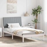  Konstrukcija postelje Bela 100 x 200 cm Masivno borovo les, (5000084229) | Shoptok.si