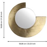 Eglo 425078 - Zidno ogledalo TOAMASINA 54x59 cm zlatno | Eponuda.com