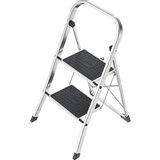 Hailo Zložljive stopnice K70 StandardLine, konstrukcija iz aluminija, nosilnost 150 kg, 2 stopnici, pohodna višina 460 mm | Shoptok.si