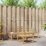  Set vanjskih sofa 3 pcs Bijela Čvrsto drvo akacije | shoptok.hr
