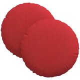  Jastučići za sjedenje 2 pcs Crvena Ø30 x 13 cm tkanina | Eponuda.ba