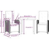  3-dijelni bistro set s jastucima bež od poliratana | shoptok.hr
