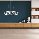 Toolight moderna led stropna svjetiljka + pilot App795-CP ravni krom | shoptok.hr
