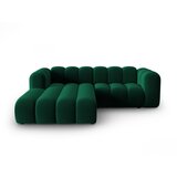Micadoni Home Temno zelena kotna sedežna garnitura (levi kot) Lupine – Cene