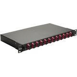 Equip 12-Port Fiber Optic Splice Box, SC Duplex, OM4, 1U, ped, Black Cijene