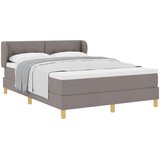  s opruga kutije Sivo-smeđa 140 x 190 cm tkanina | shoptok.hr