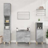 Maison Chic Kopalniška omarica - Kopalniški kabinet betonsko siva 65x33x60 cm inženirski les, (21794412) | Shoptok.si
